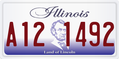 IL license plate A121492