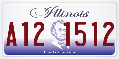 IL license plate A121512