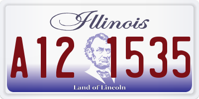 IL license plate A121535
