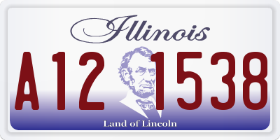 IL license plate A121538