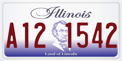IL license plate A121542