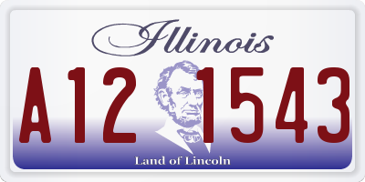 IL license plate A121543