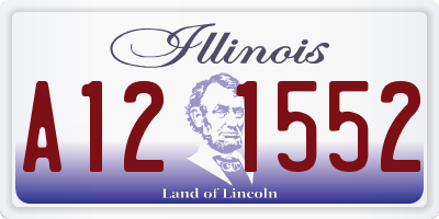 IL license plate A121552
