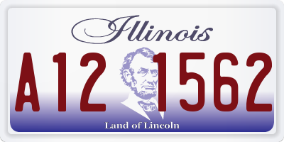 IL license plate A121562