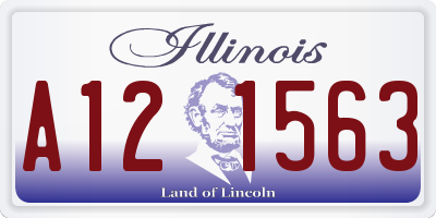 IL license plate A121563