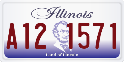 IL license plate A121571