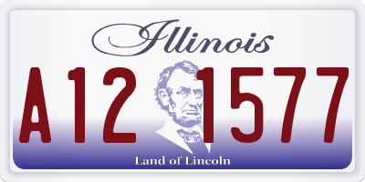 IL license plate A121577
