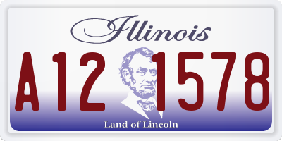 IL license plate A121578