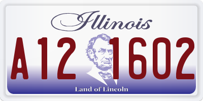 IL license plate A121602