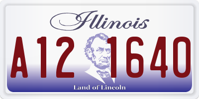 IL license plate A121640