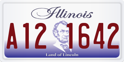 IL license plate A121642