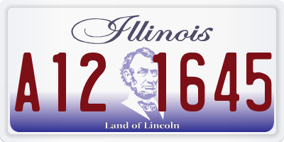 IL license plate A121645
