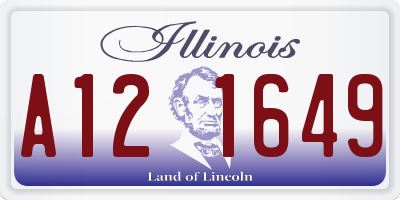 IL license plate A121649