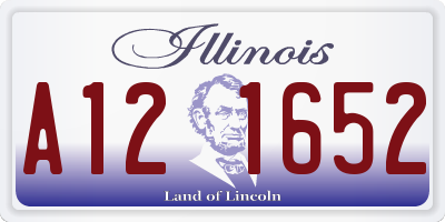 IL license plate A121652