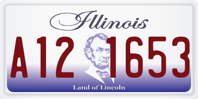 IL license plate A121653
