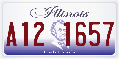 IL license plate A121657