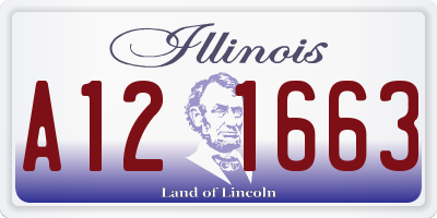 IL license plate A121663