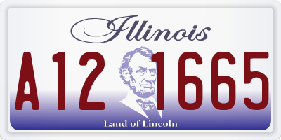 IL license plate A121665
