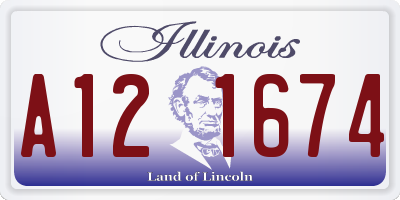 IL license plate A121674