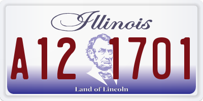 IL license plate A121701