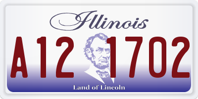 IL license plate A121702