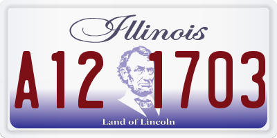 IL license plate A121703