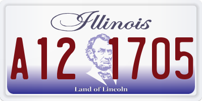 IL license plate A121705