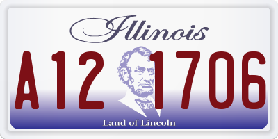 IL license plate A121706