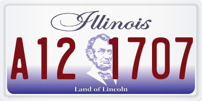 IL license plate A121707