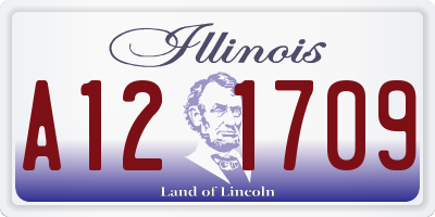 IL license plate A121709