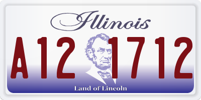 IL license plate A121712