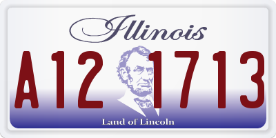 IL license plate A121713