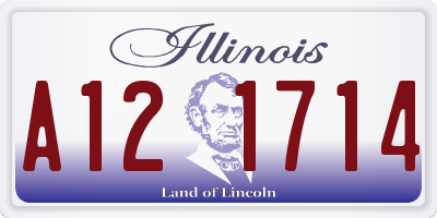 IL license plate A121714