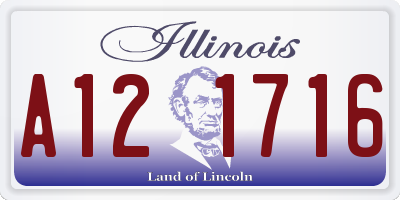 IL license plate A121716