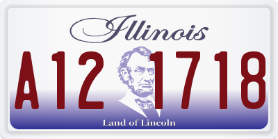 IL license plate A121718