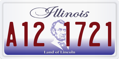 IL license plate A121721