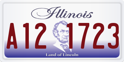 IL license plate A121723