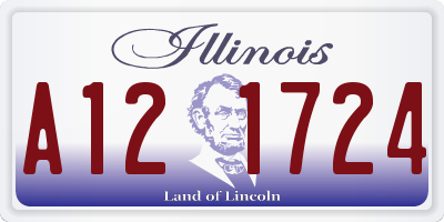 IL license plate A121724