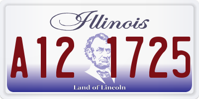 IL license plate A121725