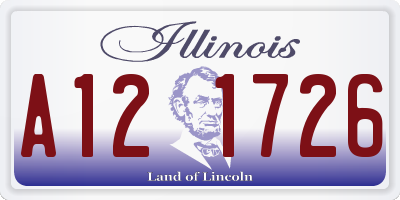 IL license plate A121726