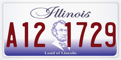 IL license plate A121729