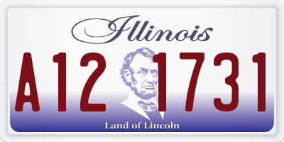IL license plate A121731