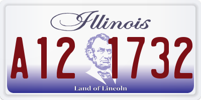 IL license plate A121732