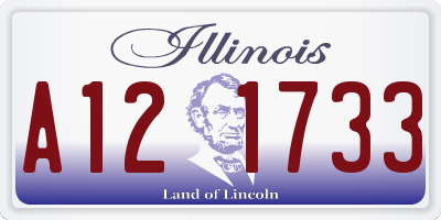 IL license plate A121733