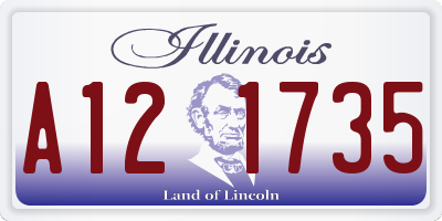 IL license plate A121735