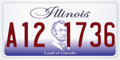 IL license plate A121736