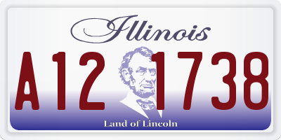 IL license plate A121738