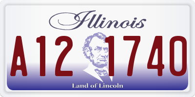 IL license plate A121740