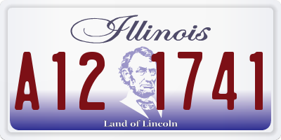 IL license plate A121741