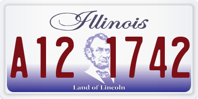 IL license plate A121742